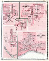 Patoka, Princeton, Owensville, New Harmony, Mount Vernon, Indiana State Atlas 1876